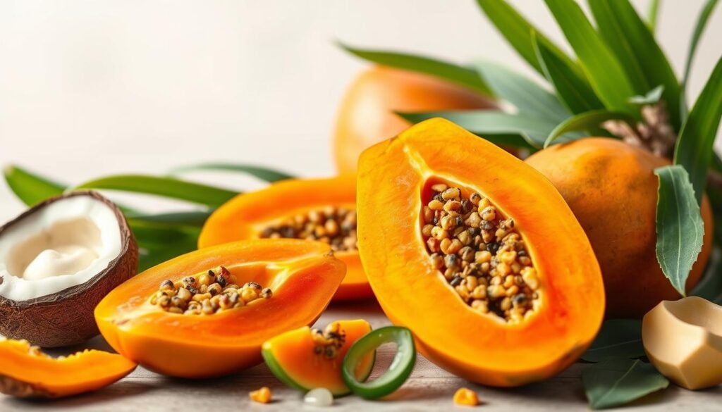 Papaya enzyme skin benefits