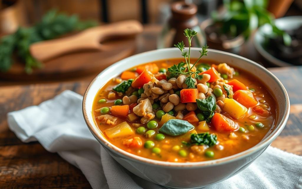 protein-packed vegetable soup