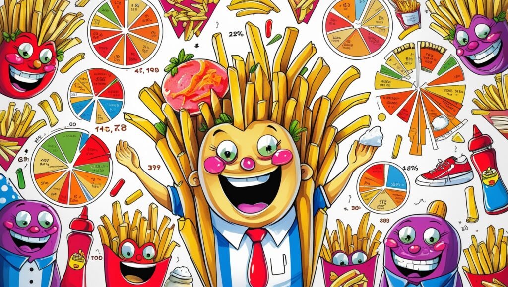 infographic with fry stats